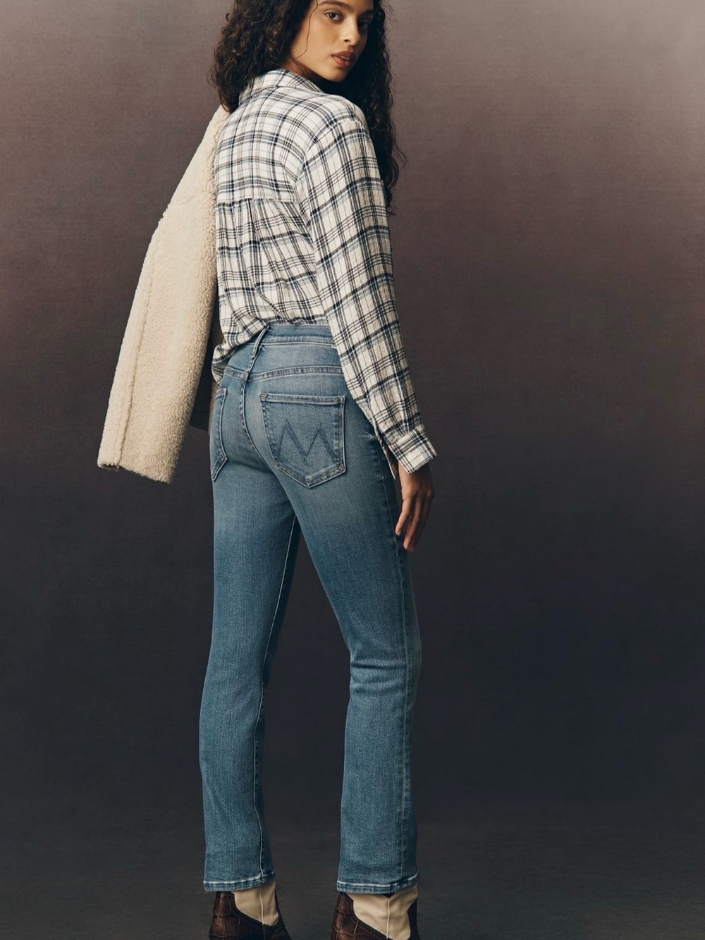 MOTHER the Insider Cropped bootcut Jeans NWT - Picture 3 of 6